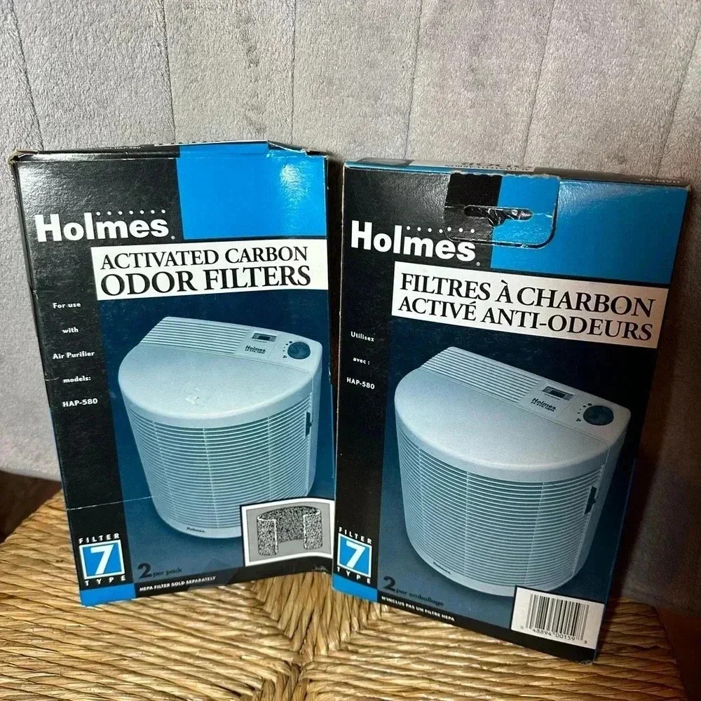 3 New Holmes HAPF-97 2-Pack Activated Carbon Odor Replacement Filters HAP-580 - Picture 1 of 1